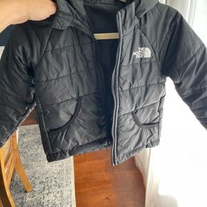 The North Face Kids Charcoal Puffer Jacket